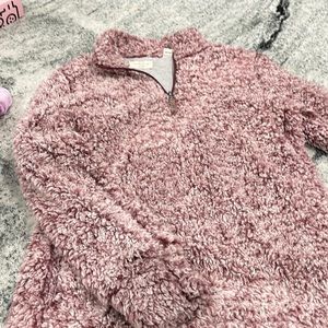 Maroon soft teddy jacket